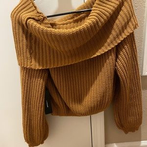 Over the shoulder sweater